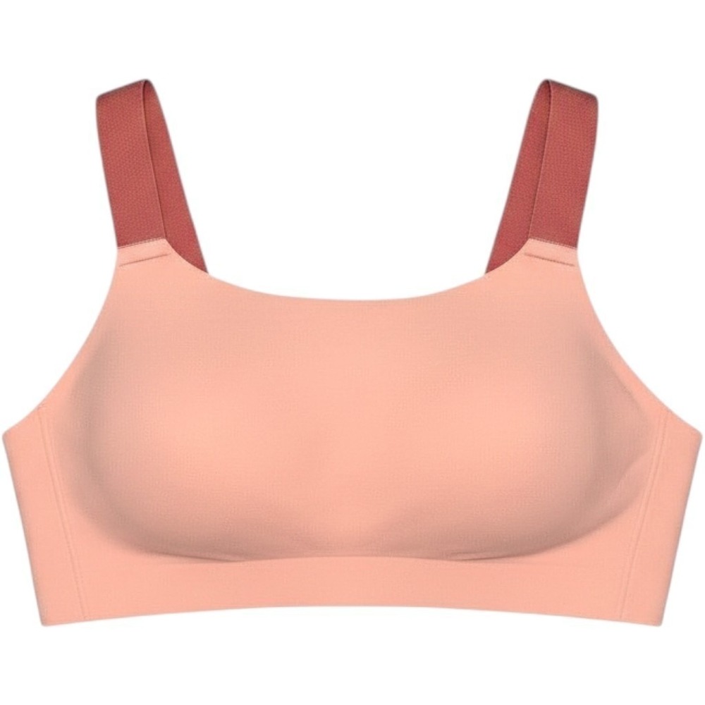 Duluth Trading Co Adjustabust Bonded Back-Clasp Bra Peach Pink High Impact 8 (M)